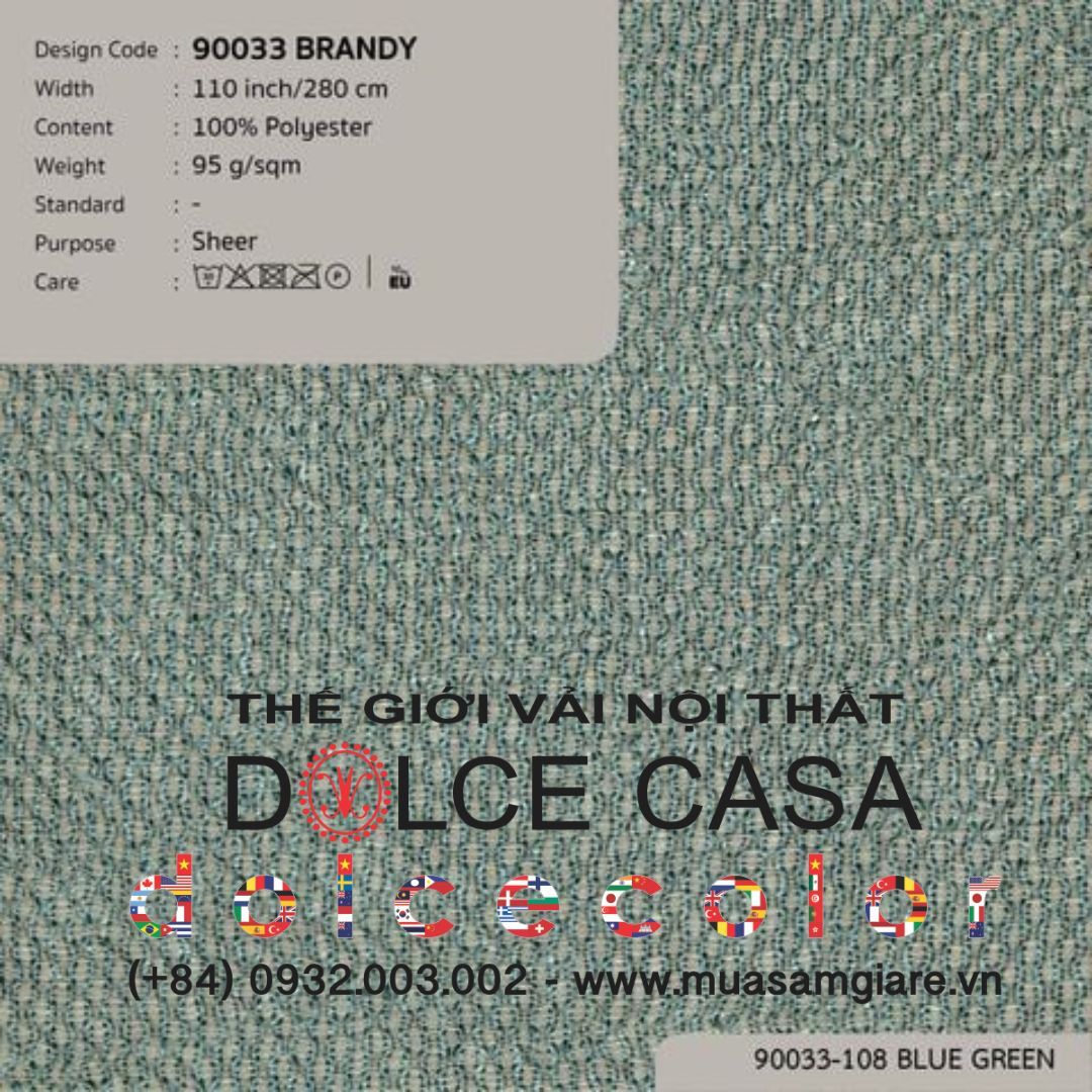  90033 vải màn rèm gió BRANDY 10 màu copyright 2022 