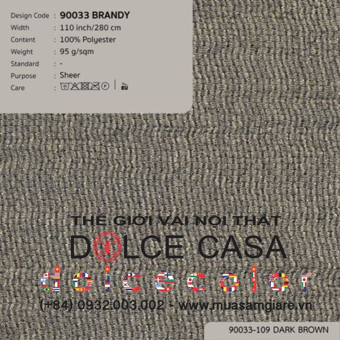  90033 vải màn rèm gió BRANDY 10 màu copyright 2022 