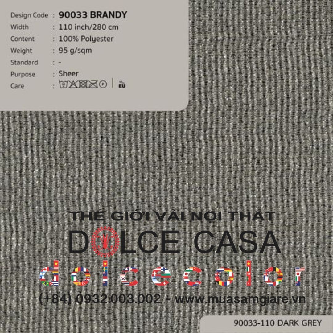  90033 vải màn rèm gió BRANDY 10 màu copyright 2022 