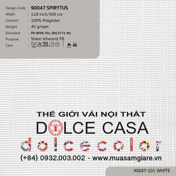  90047 vải màn rèm gió SPIRYTUS 3 màu copyright 2024 