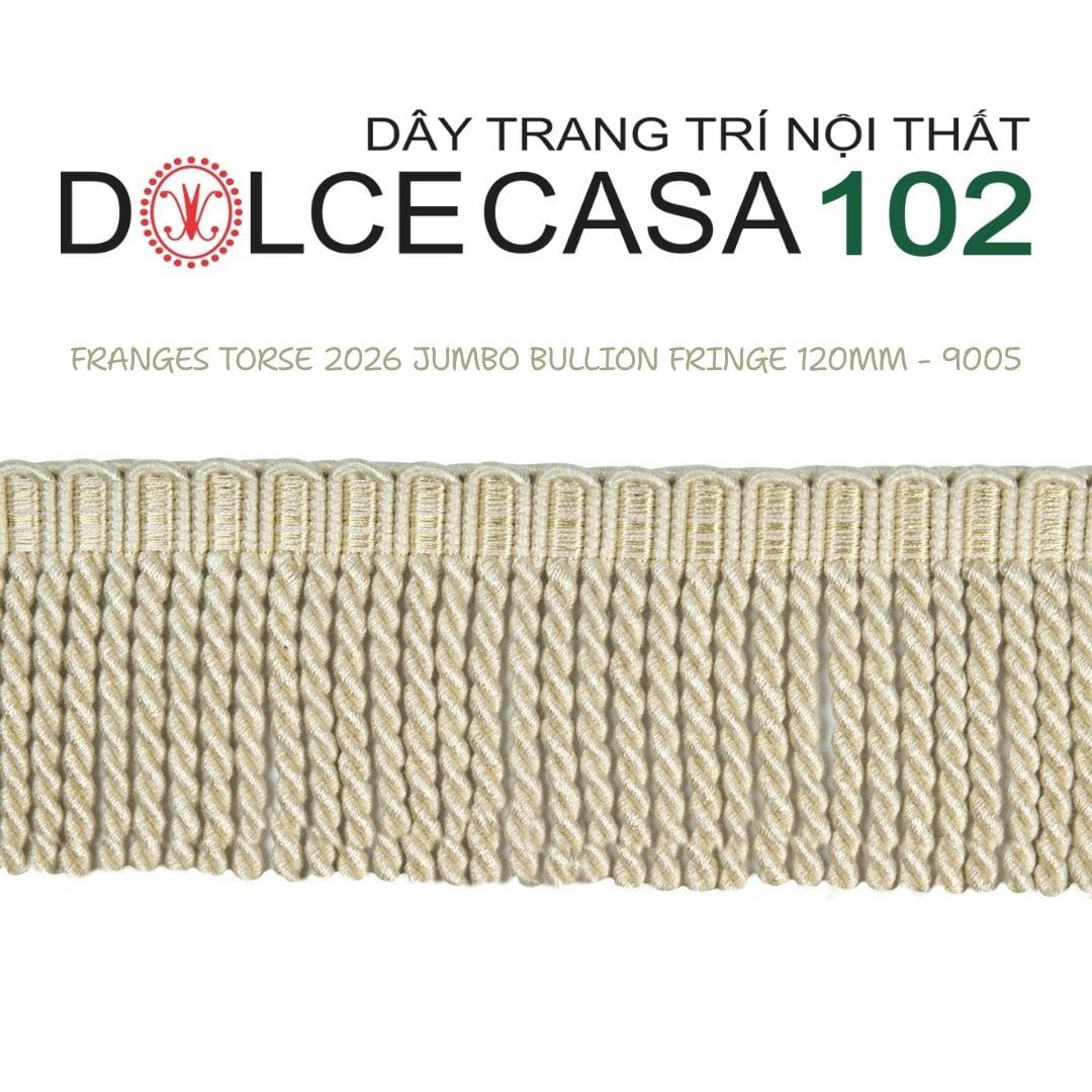 FRANGES TORSE XL 2026 dây viền tua rua xoắn cỡ đại có tại kho nhà SX 