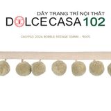  CALYPSO 2026 dây viền trang trí quả cầu đơn sắc có sẵn tại kho nhà SX 