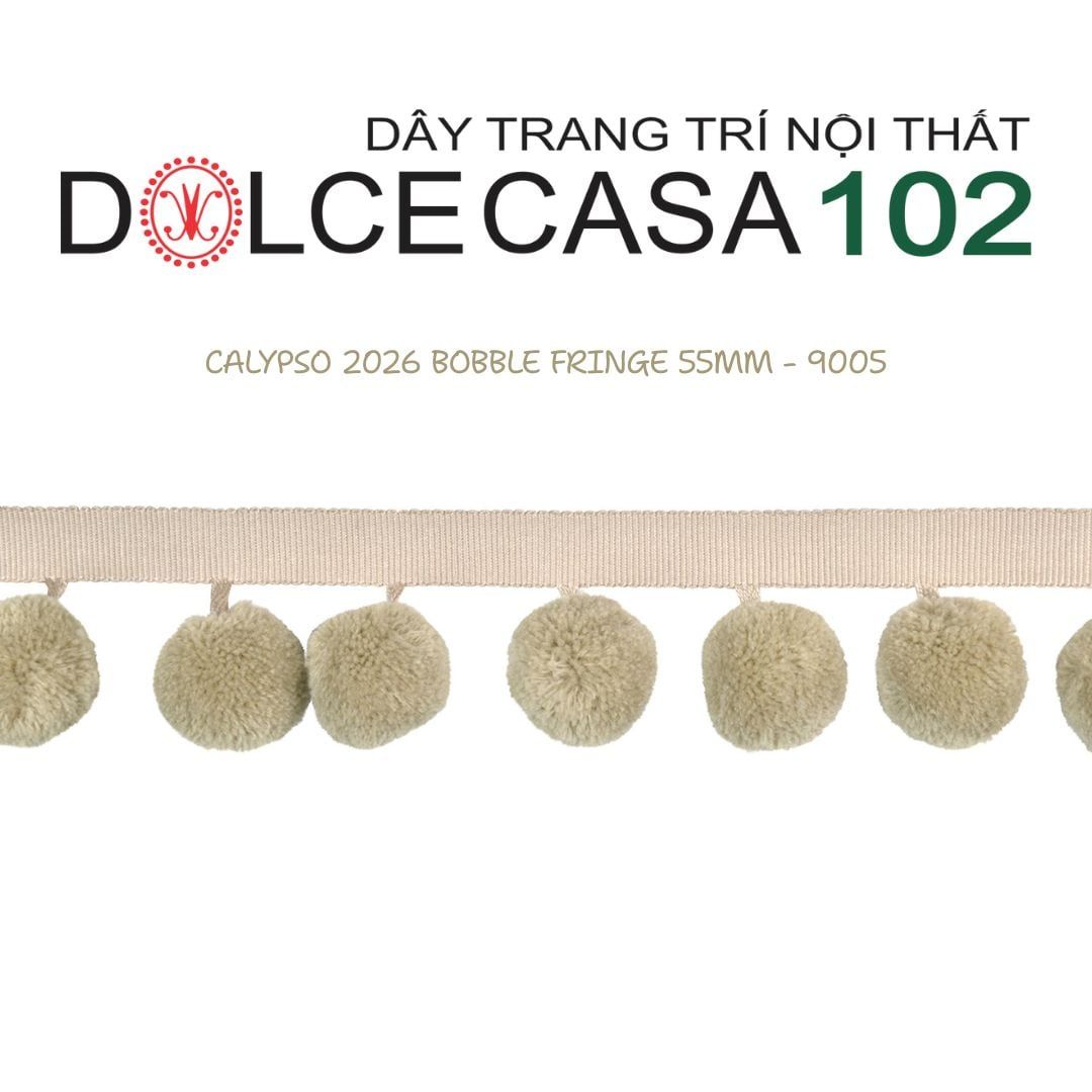 CALYPSO 2026 dây viền trang trí quả cầu đơn sắc có sẵn tại kho nhà SX 