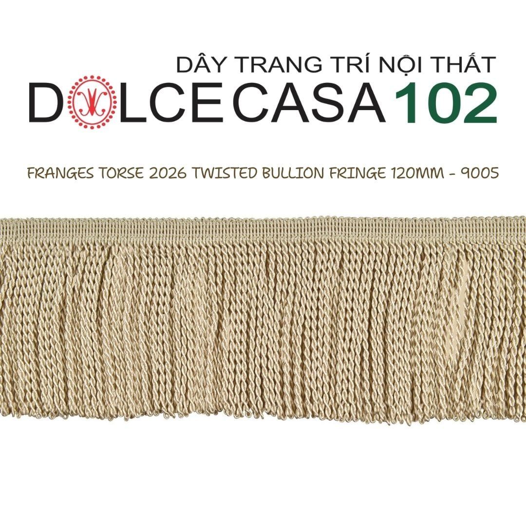  FRANGES TORSE 2026 dây viền tua xoắn Đương Đại có sẵn tại kho nhà SX 