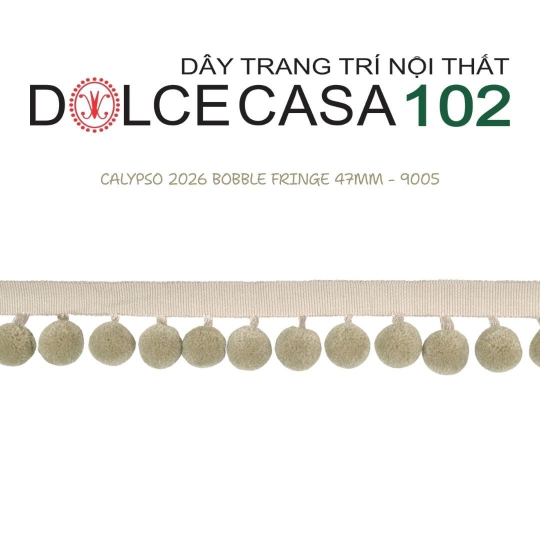  CALYPSO 2026 dây viền trang trí quả cầu đơn sắc có sẵn tại kho nhà SX 
