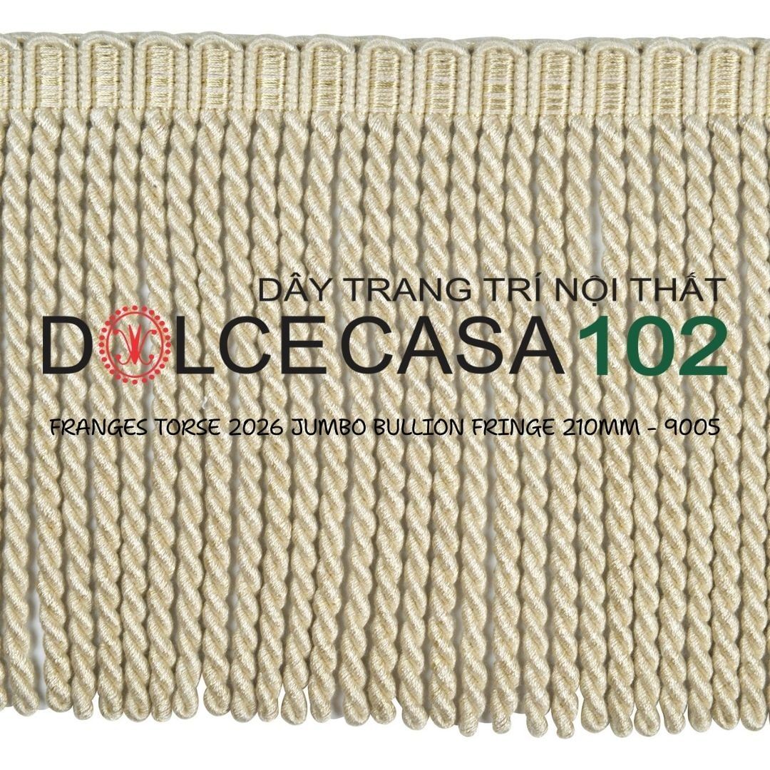  FRANGES TORSE XL 2026 dây viền tua rua xoắn cỡ đại có tại kho nhà SX 
