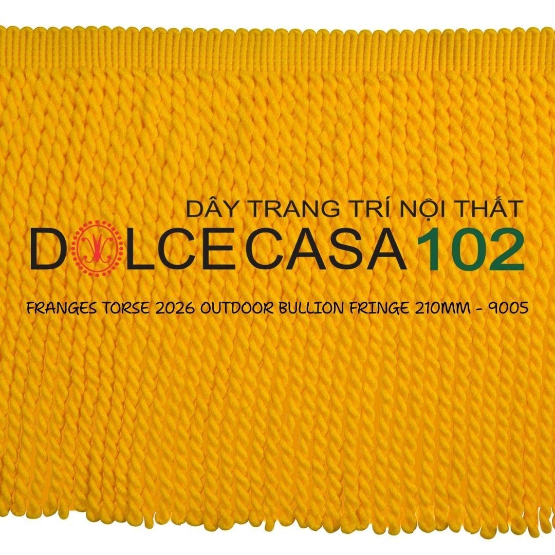  FRANGES TORSE OUTDOOR 2026 dây viền tua xoắn có sẵn tại kho nhà SX 