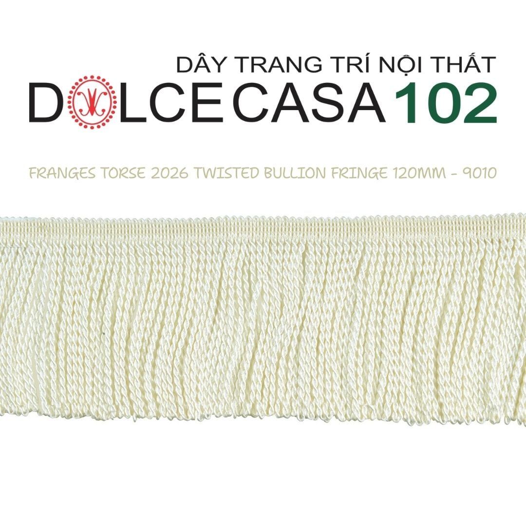  FRANGES TORSE 2026 dây viền tua xoắn Đương Đại có sẵn tại kho nhà SX 