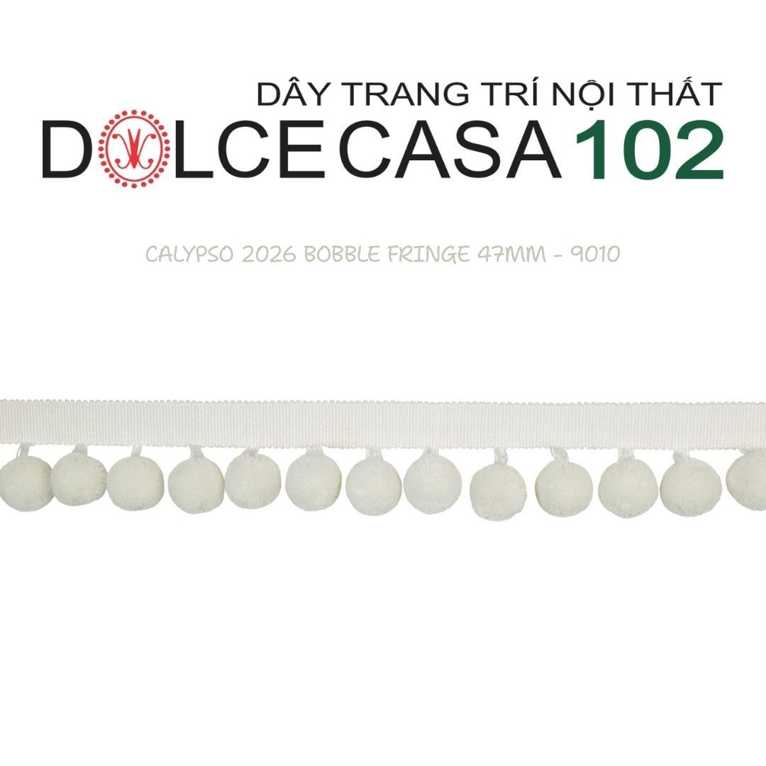  CALYPSO 2026 dây viền trang trí quả cầu đơn sắc có sẵn tại kho nhà SX 