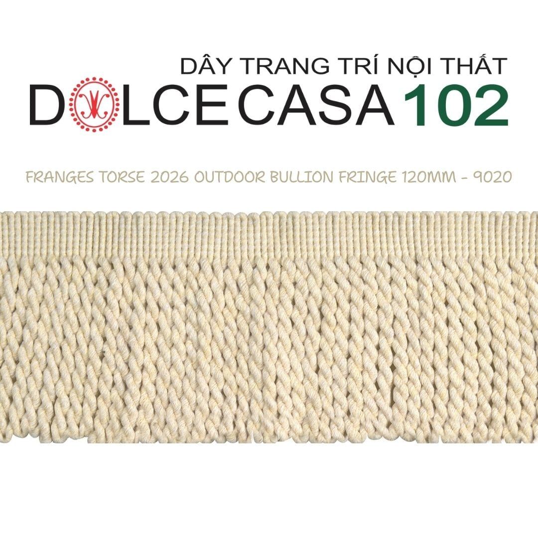  FRANGES TORSE OUTDOOR 2026 dây viền tua xoắn có sẵn tại kho nhà SX 