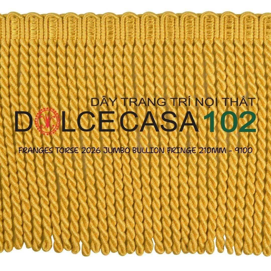  FRANGES TORSE XL 2026 dây viền tua rua xoắn cỡ đại có tại kho nhà SX 