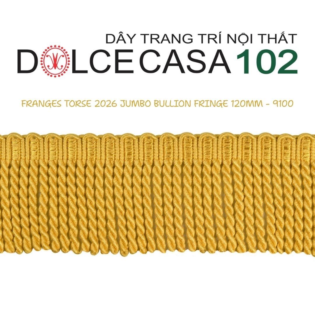  FRANGES TORSE XL 2026 dây viền tua rua xoắn cỡ đại có tại kho nhà SX 