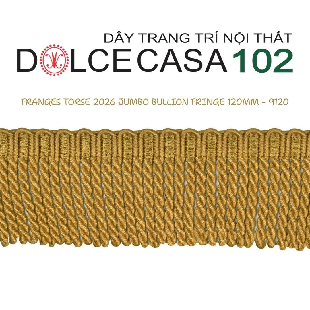  FRANGES TORSE XL 2026 dây viền tua rua xoắn cỡ đại có tại kho nhà SX 