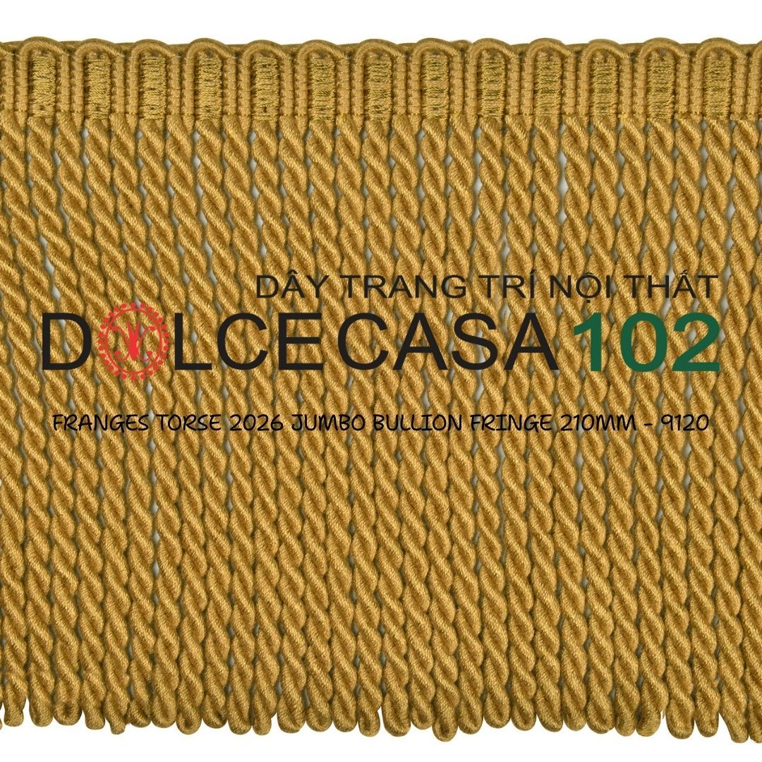  FRANGES TORSE XL 2026 dây viền tua rua xoắn cỡ đại có tại kho nhà SX 