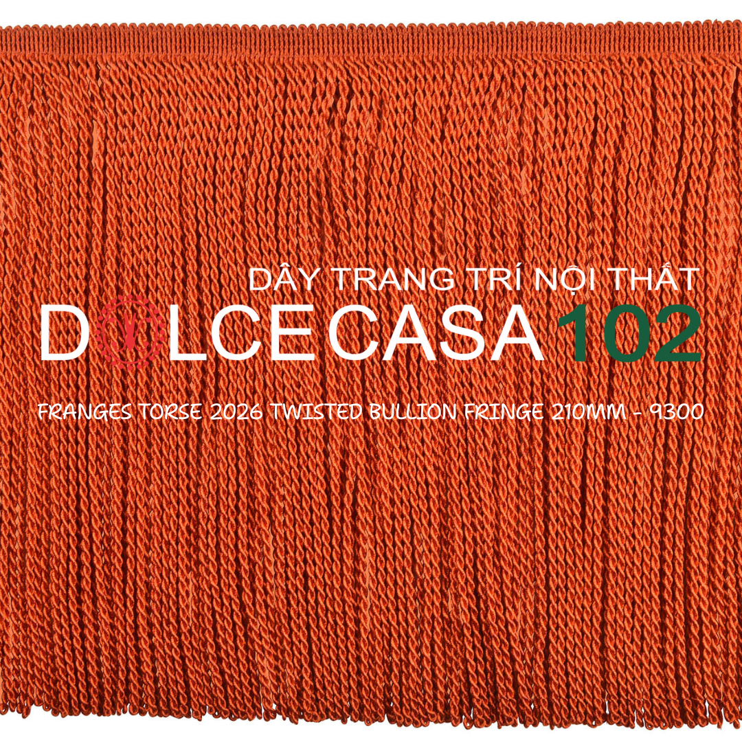  FRANGES TORSE 2026 dây viền tua xoắn Đương Đại có sẵn tại kho nhà SX 