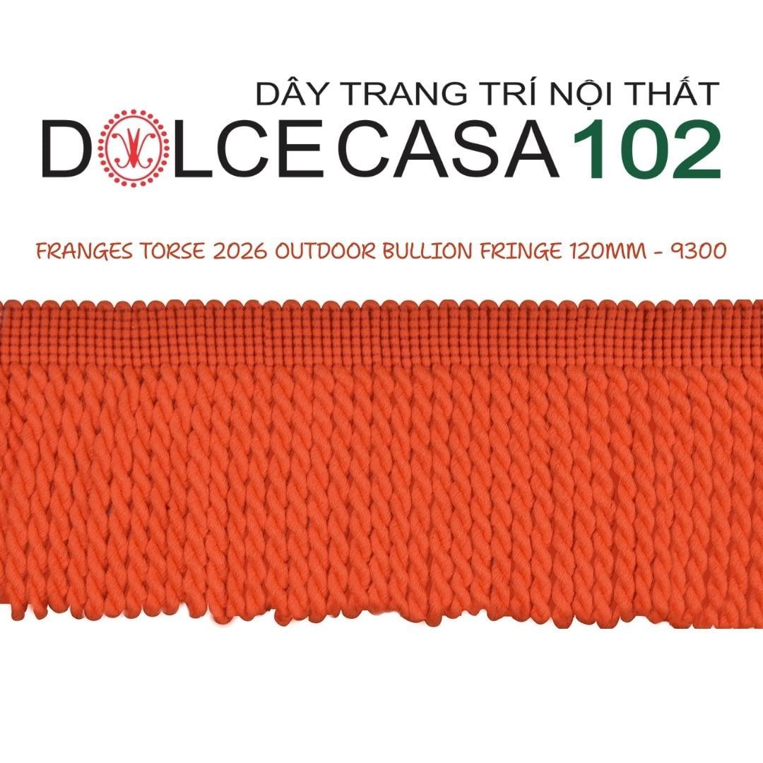  FRANGES TORSE OUTDOOR 2026 dây viền tua xoắn có sẵn tại kho nhà SX 
