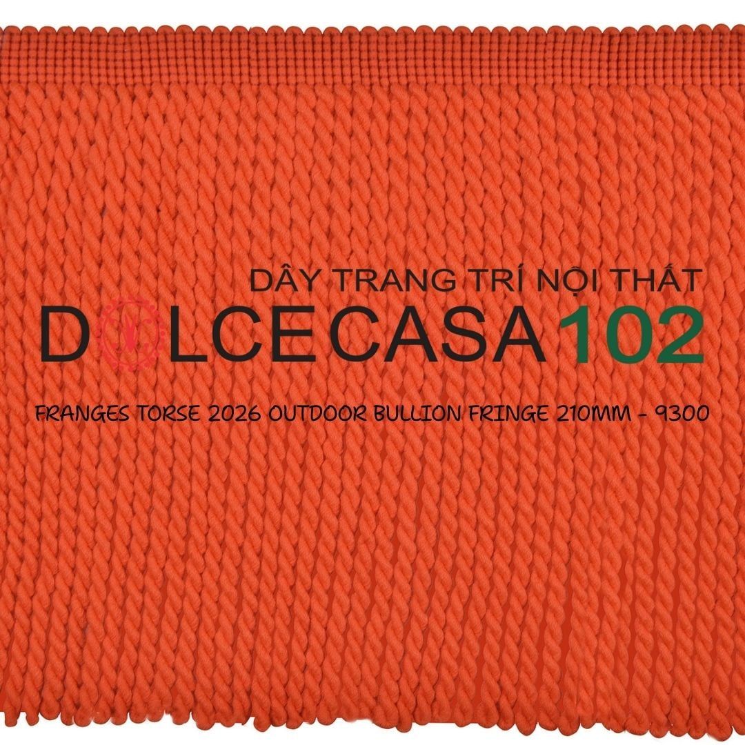  FRANGES TORSE OUTDOOR 2026 dây viền tua xoắn có sẵn tại kho nhà SX 