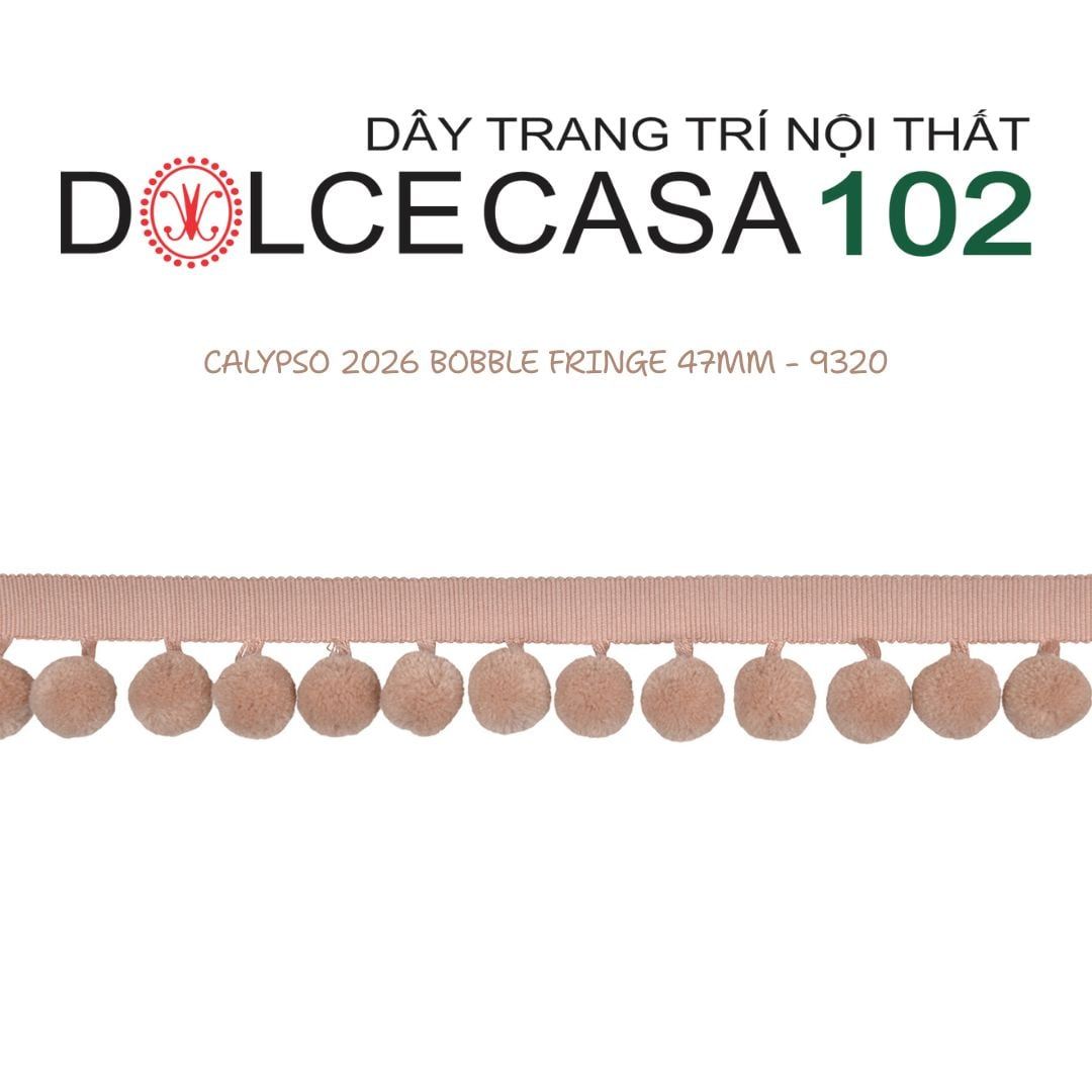  CALYPSO 2026 dây viền trang trí quả cầu đơn sắc có sẵn tại kho nhà SX 