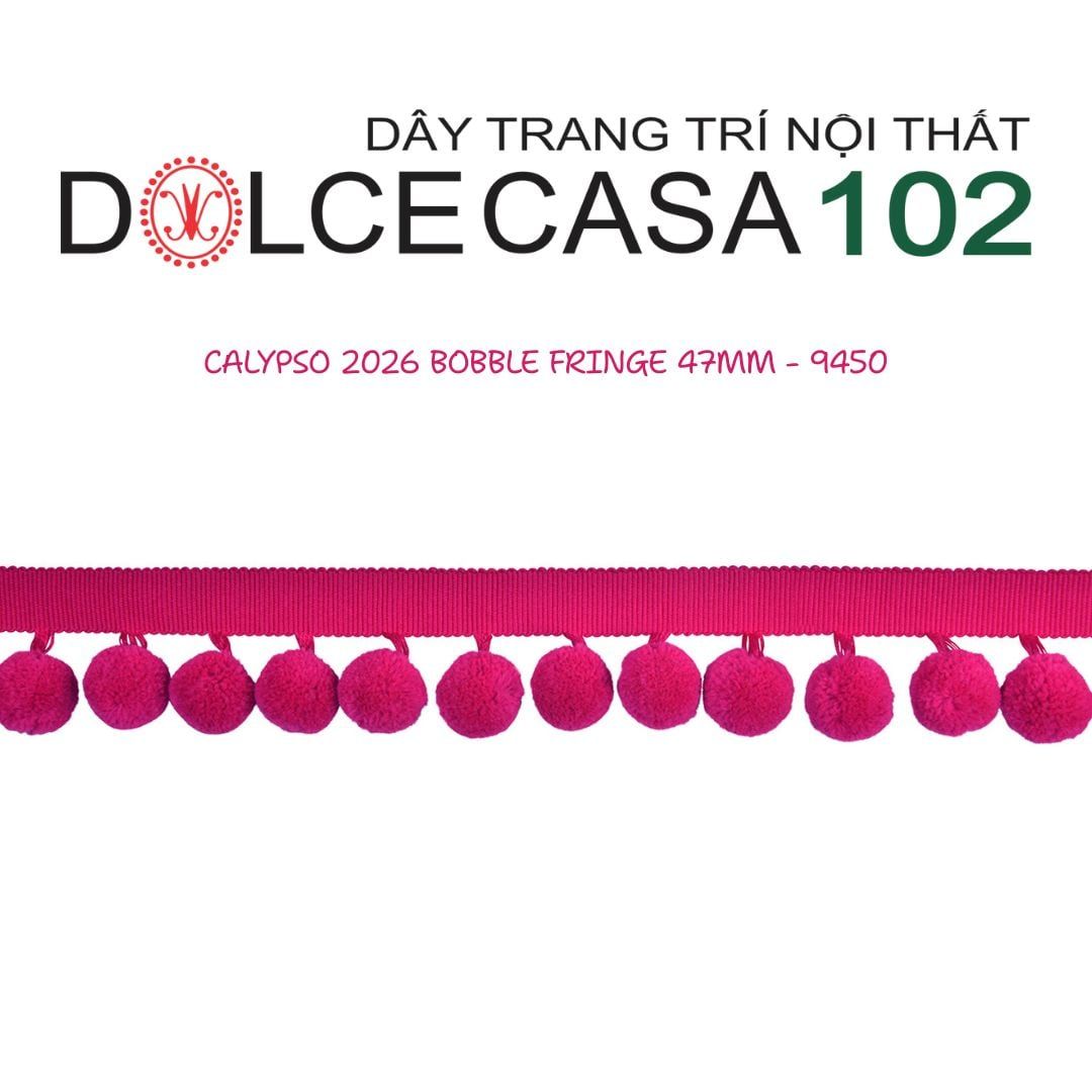  CALYPSO 2026 dây viền trang trí quả cầu đơn sắc có sẵn tại kho nhà SX 
