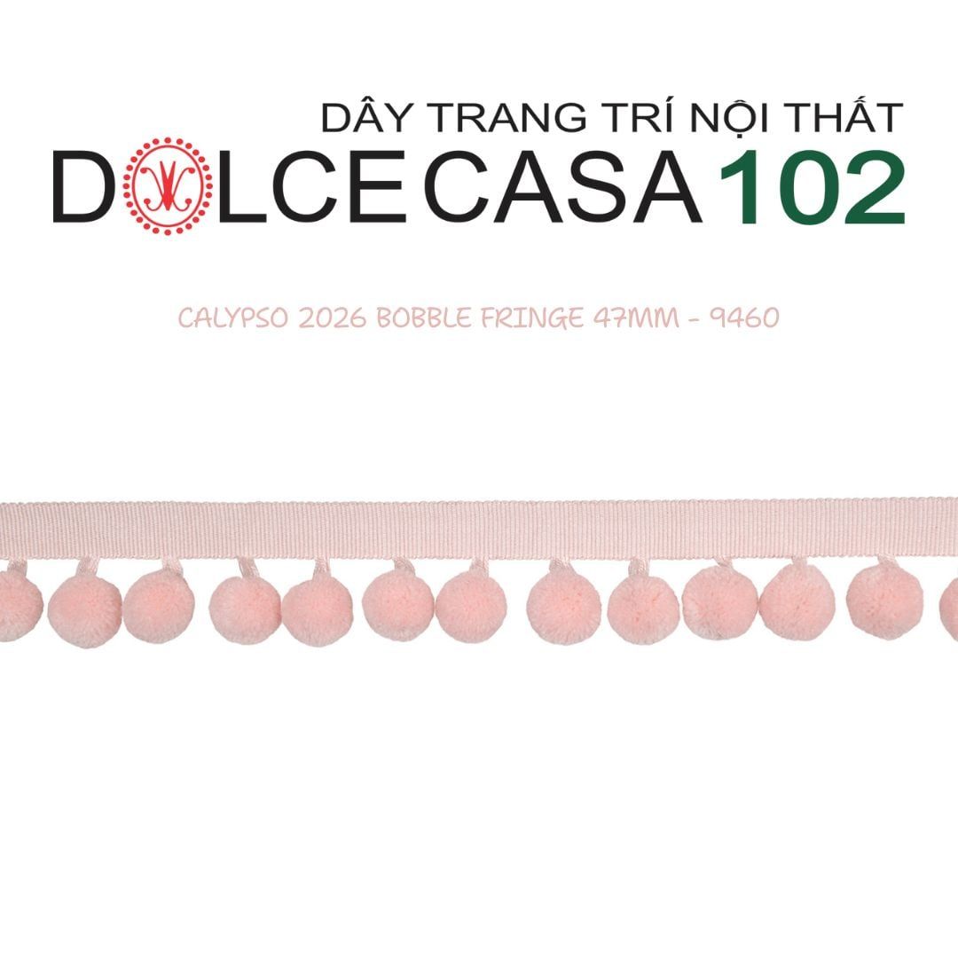  CALYPSO 2026 dây viền trang trí quả cầu đơn sắc có sẵn tại kho nhà SX 