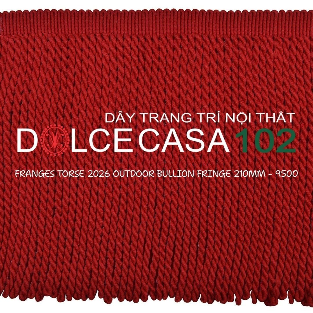  FRANGES TORSE OUTDOOR 2026 dây viền tua xoắn có sẵn tại kho nhà SX 