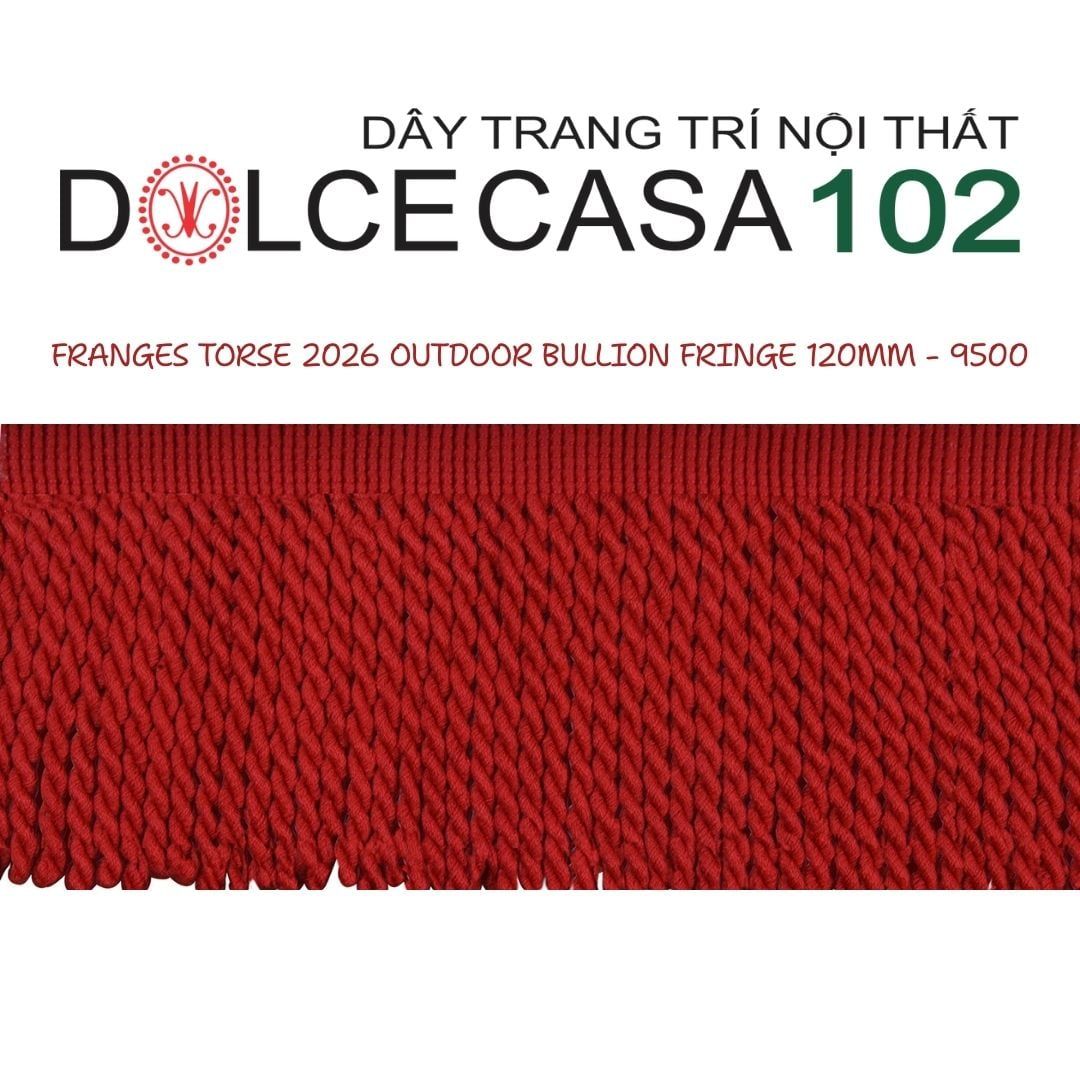  FRANGES TORSE OUTDOOR 2026 dây viền tua xoắn có sẵn tại kho nhà SX 