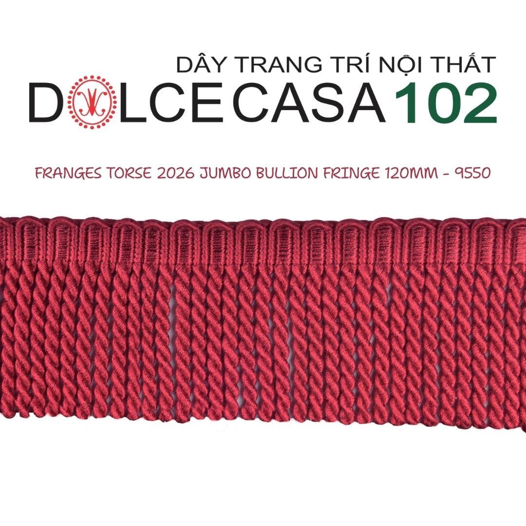 FRANGES TORSE XL 2026 dây viền tua rua xoắn cỡ đại có tại kho nhà SX 