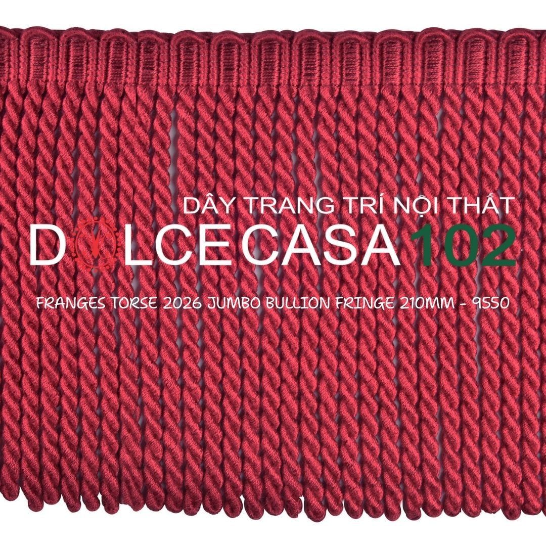  FRANGES TORSE XL 2026 dây viền tua rua xoắn cỡ đại có tại kho nhà SX 