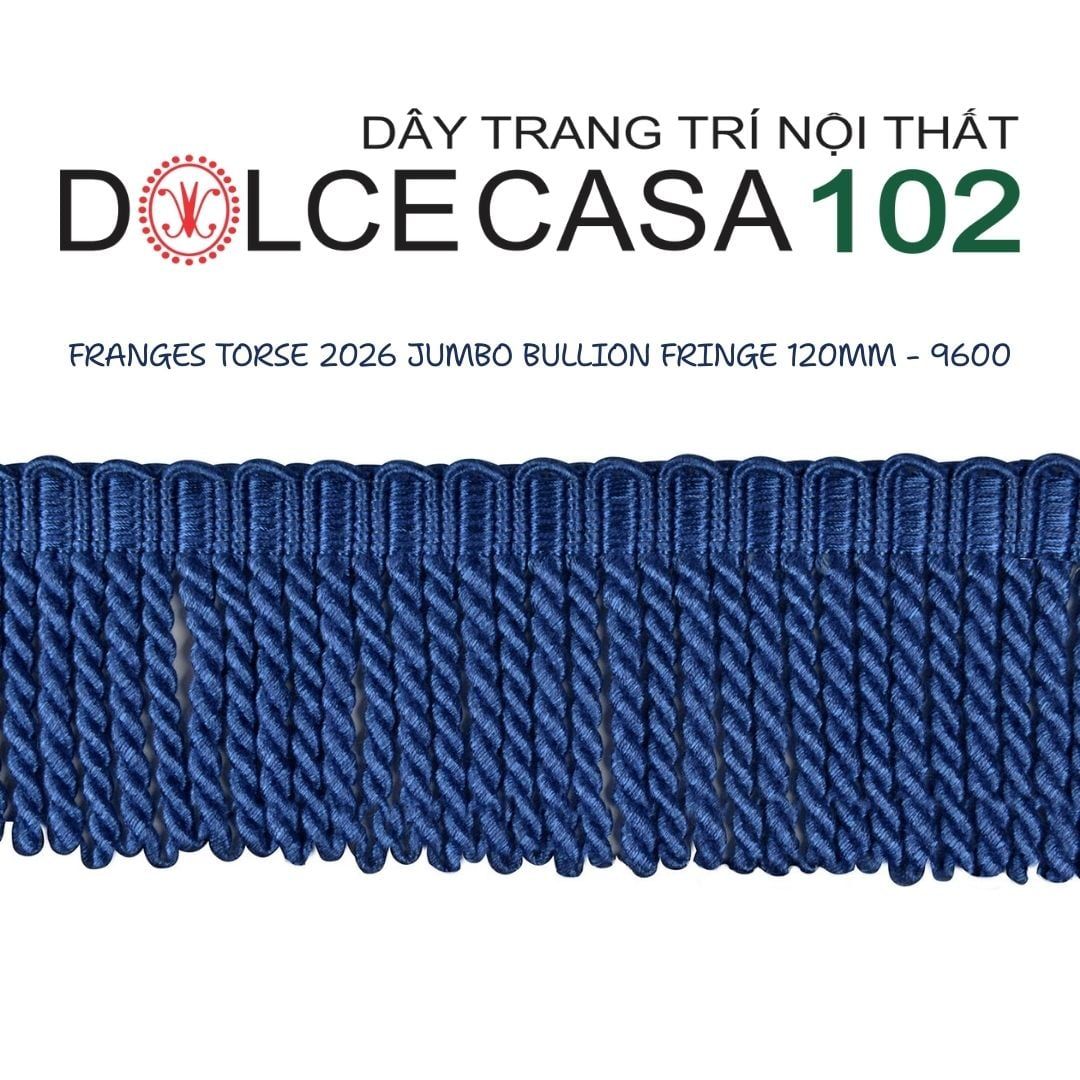  FRANGES TORSE XL 2026 dây viền tua rua xoắn cỡ đại có tại kho nhà SX 