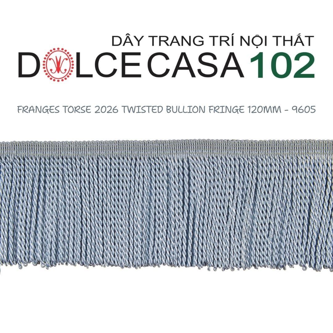 FRANGES TORSE 2026 dây viền tua xoắn Đương Đại có sẵn tại kho nhà SX 