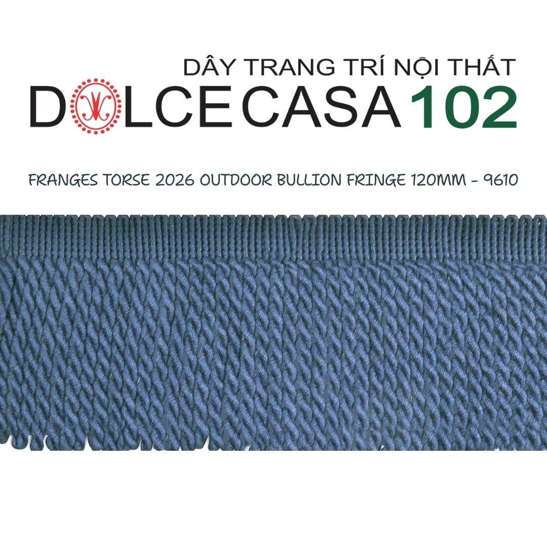  FRANGES TORSE OUTDOOR 2026 dây viền tua xoắn có sẵn tại kho nhà SX 