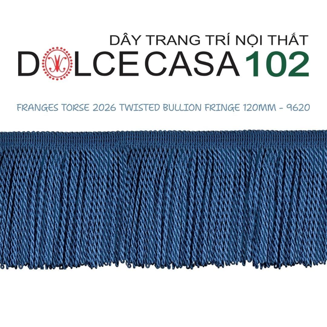  FRANGES TORSE 2026 dây viền tua xoắn Đương Đại có sẵn tại kho nhà SX 