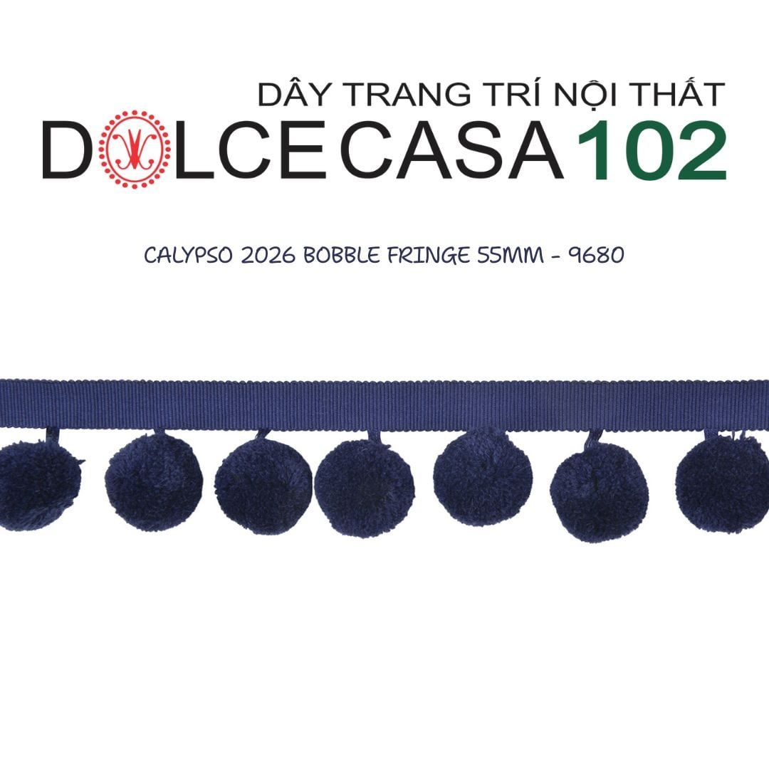  CALYPSO 2026 dây viền trang trí quả cầu đơn sắc có sẵn tại kho nhà SX 