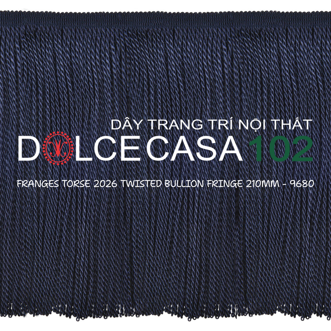  FRANGES TORSE 2026 dây viền tua xoắn Đương Đại có sẵn tại kho nhà SX 