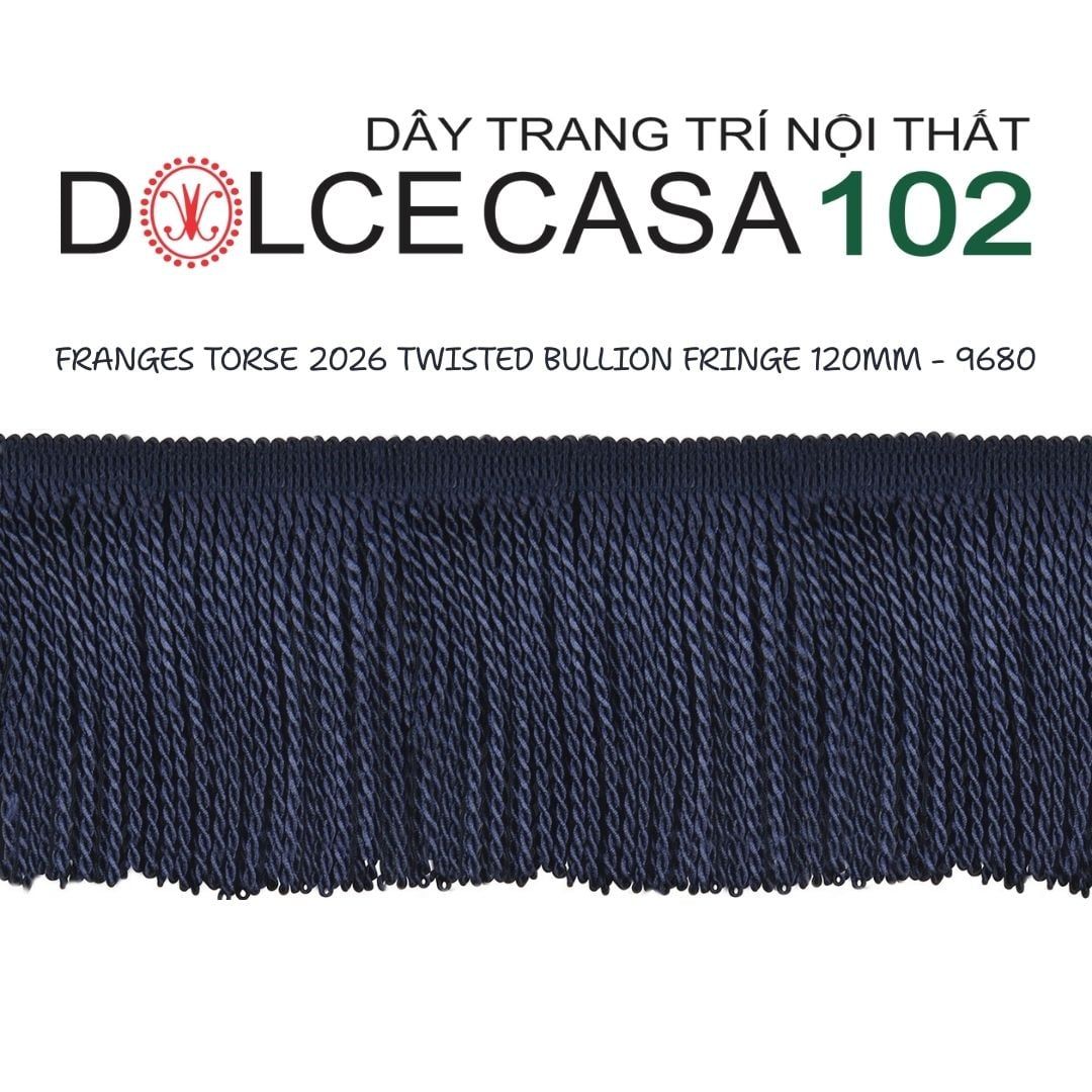  FRANGES TORSE 2026 dây viền tua xoắn Đương Đại có sẵn tại kho nhà SX 