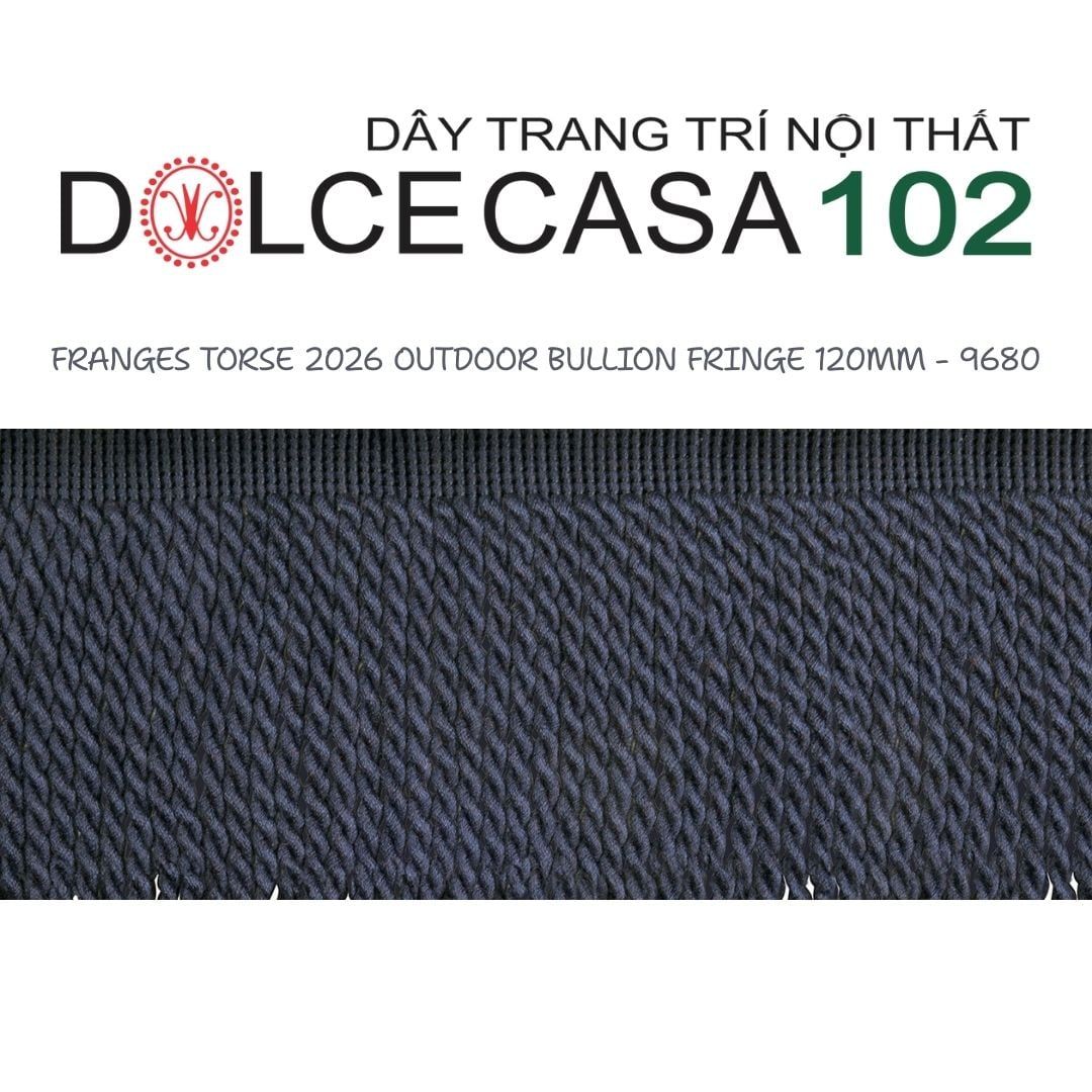  FRANGES TORSE OUTDOOR 2026 dây viền tua xoắn có sẵn tại kho nhà SX 