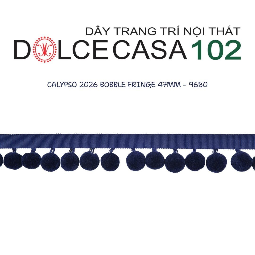  CALYPSO 2026 dây viền trang trí quả cầu đơn sắc có sẵn tại kho nhà SX 