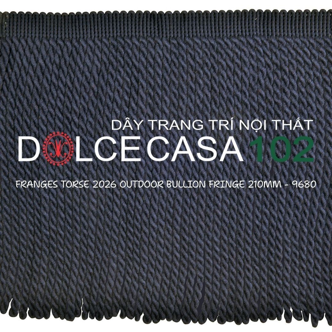  FRANGES TORSE OUTDOOR 2026 dây viền tua xoắn có sẵn tại kho nhà SX 