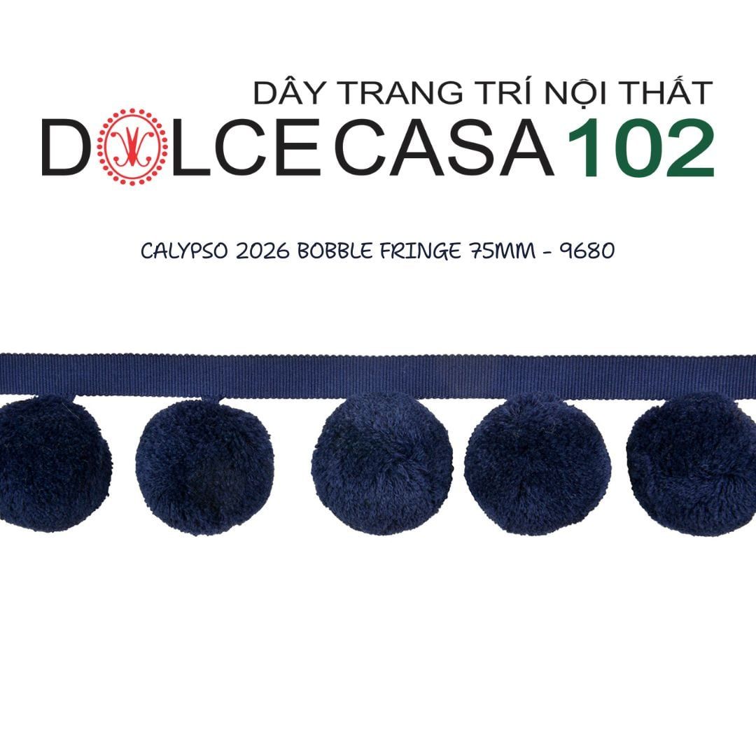  CALYPSO 2026 dây viền trang trí quả cầu đơn sắc có sẵn tại kho nhà SX 