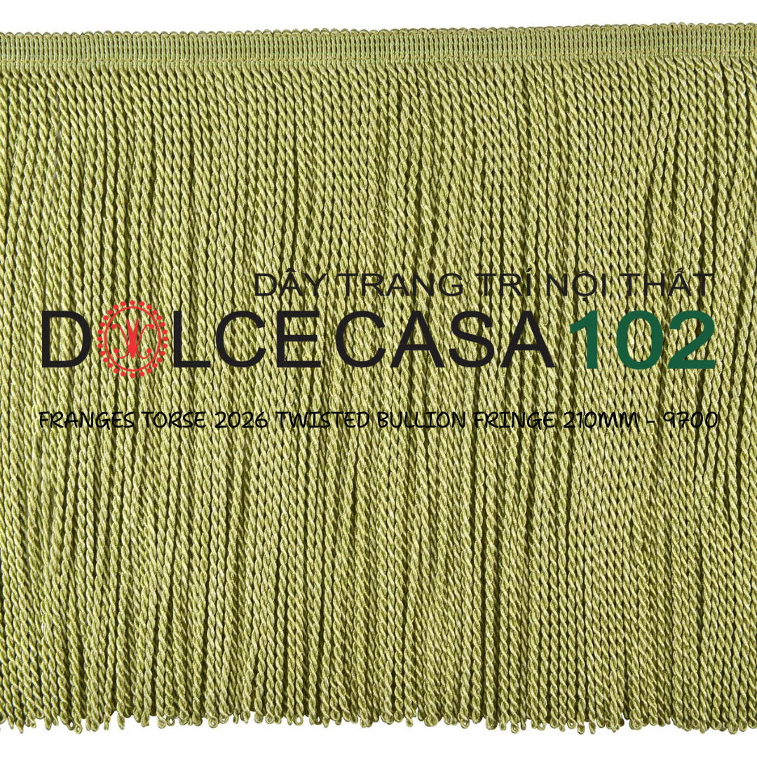  FRANGES TORSE 2026 dây viền tua xoắn Đương Đại có sẵn tại kho nhà SX 