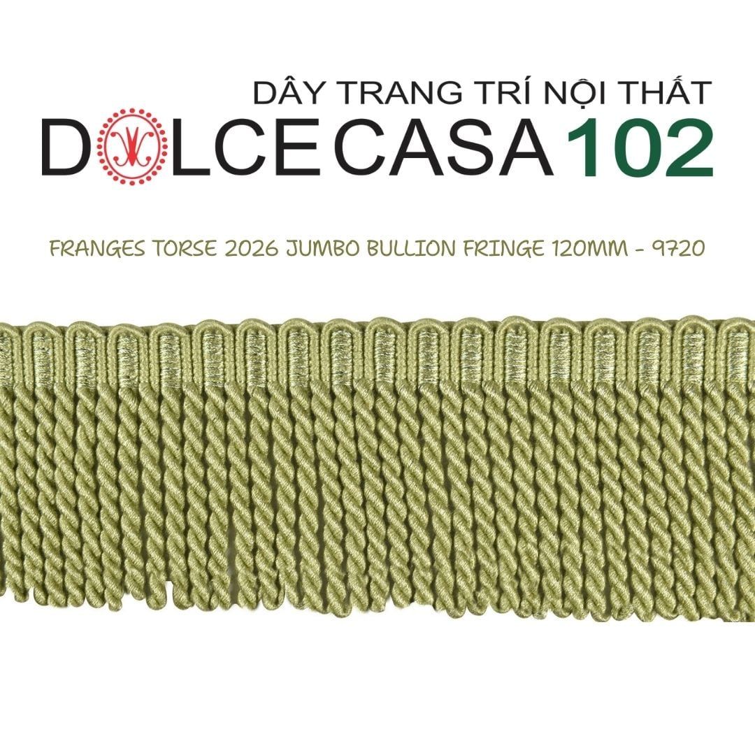  FRANGES TORSE XL 2026 dây viền tua rua xoắn cỡ đại có tại kho nhà SX 