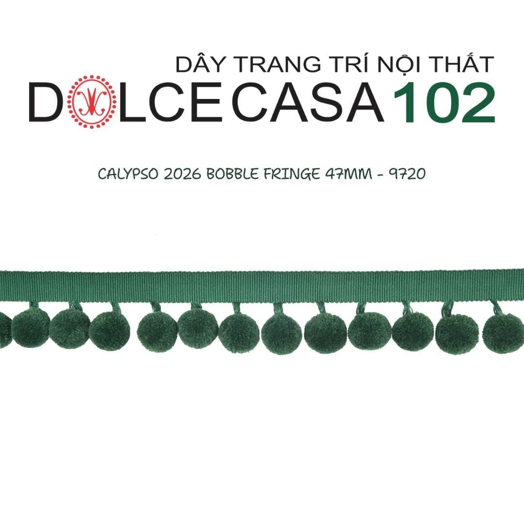  CALYPSO 2026 dây viền trang trí quả cầu đơn sắc có sẵn tại kho nhà SX 
