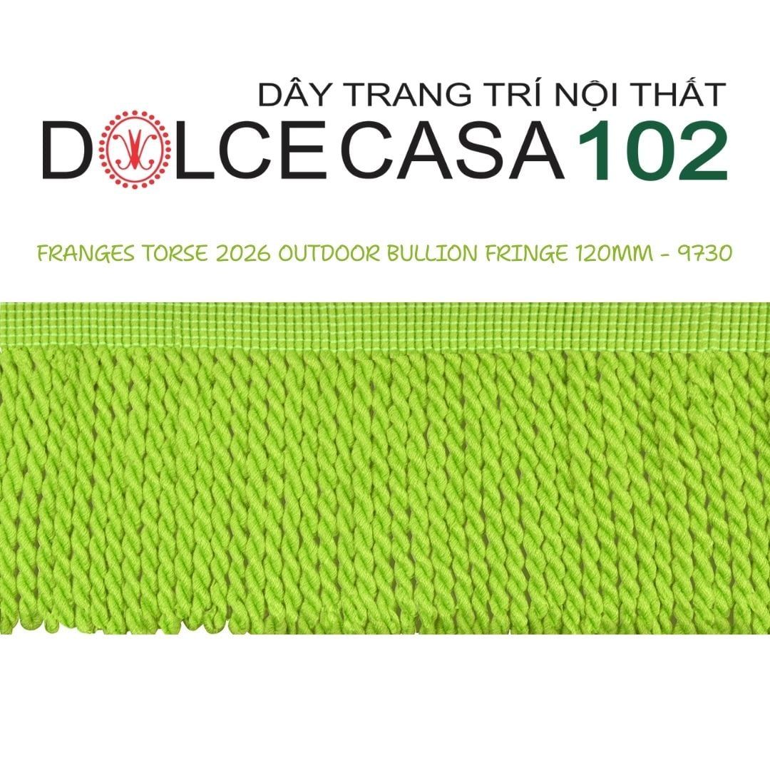  FRANGES TORSE OUTDOOR 2026 dây viền tua xoắn có sẵn tại kho nhà SX 