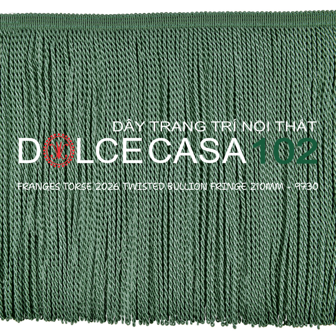  FRANGES TORSE 2026 dây viền tua xoắn Đương Đại có sẵn tại kho nhà SX 