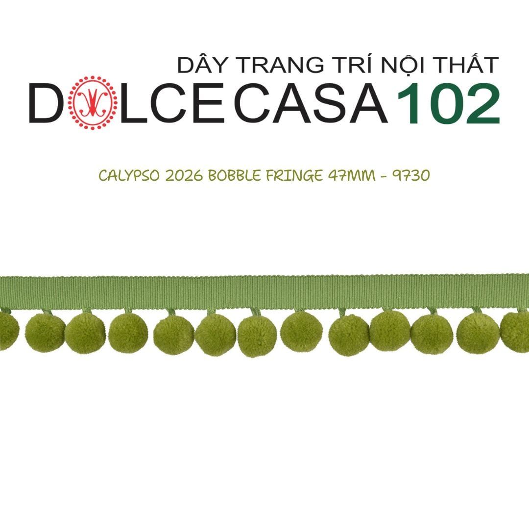  CALYPSO 2026 dây viền trang trí quả cầu đơn sắc có sẵn tại kho nhà SX 