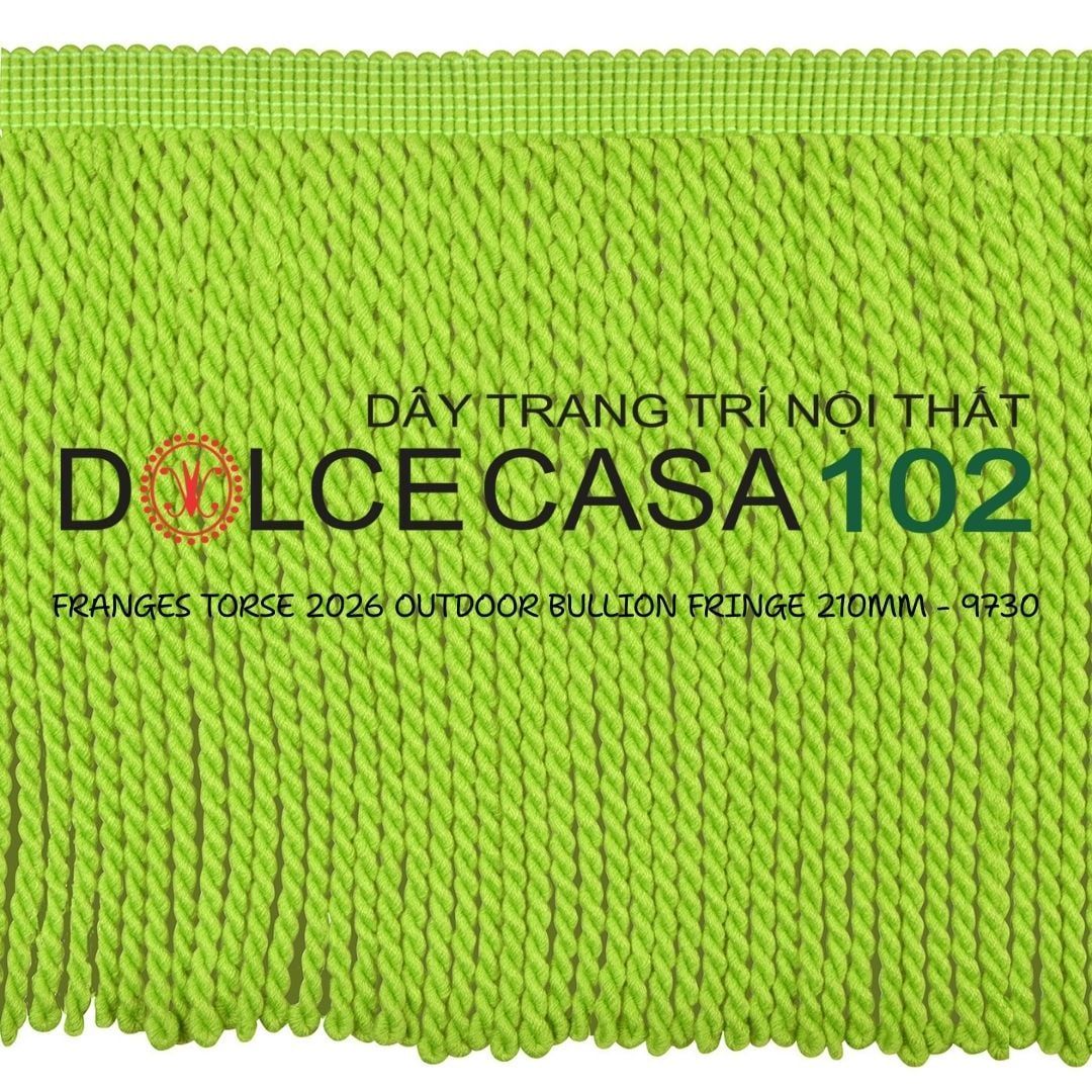  FRANGES TORSE OUTDOOR 2026 dây viền tua xoắn có sẵn tại kho nhà SX 
