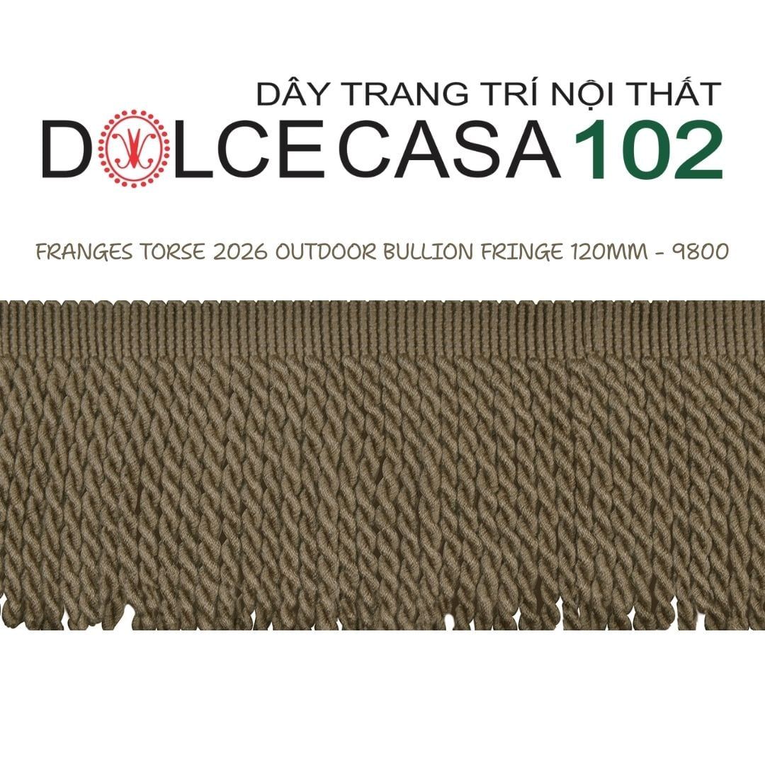  FRANGES TORSE OUTDOOR 2026 dây viền tua xoắn có sẵn tại kho nhà SX 