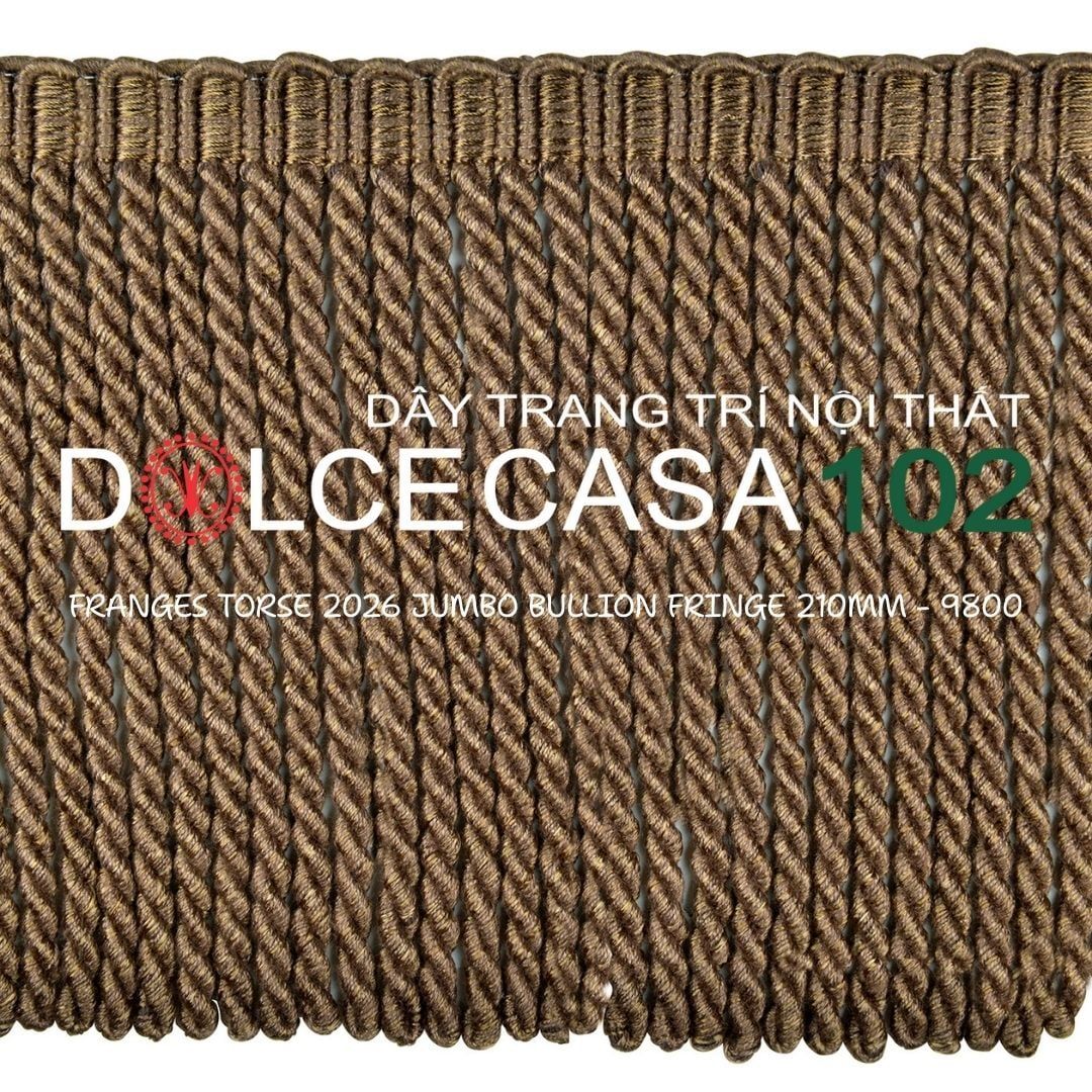  FRANGES TORSE XL 2026 dây viền tua rua xoắn cỡ đại có tại kho nhà SX 