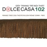  FRANGES TORSE 2026 dây viền tua xoắn Đương Đại có sẵn tại kho nhà SX 