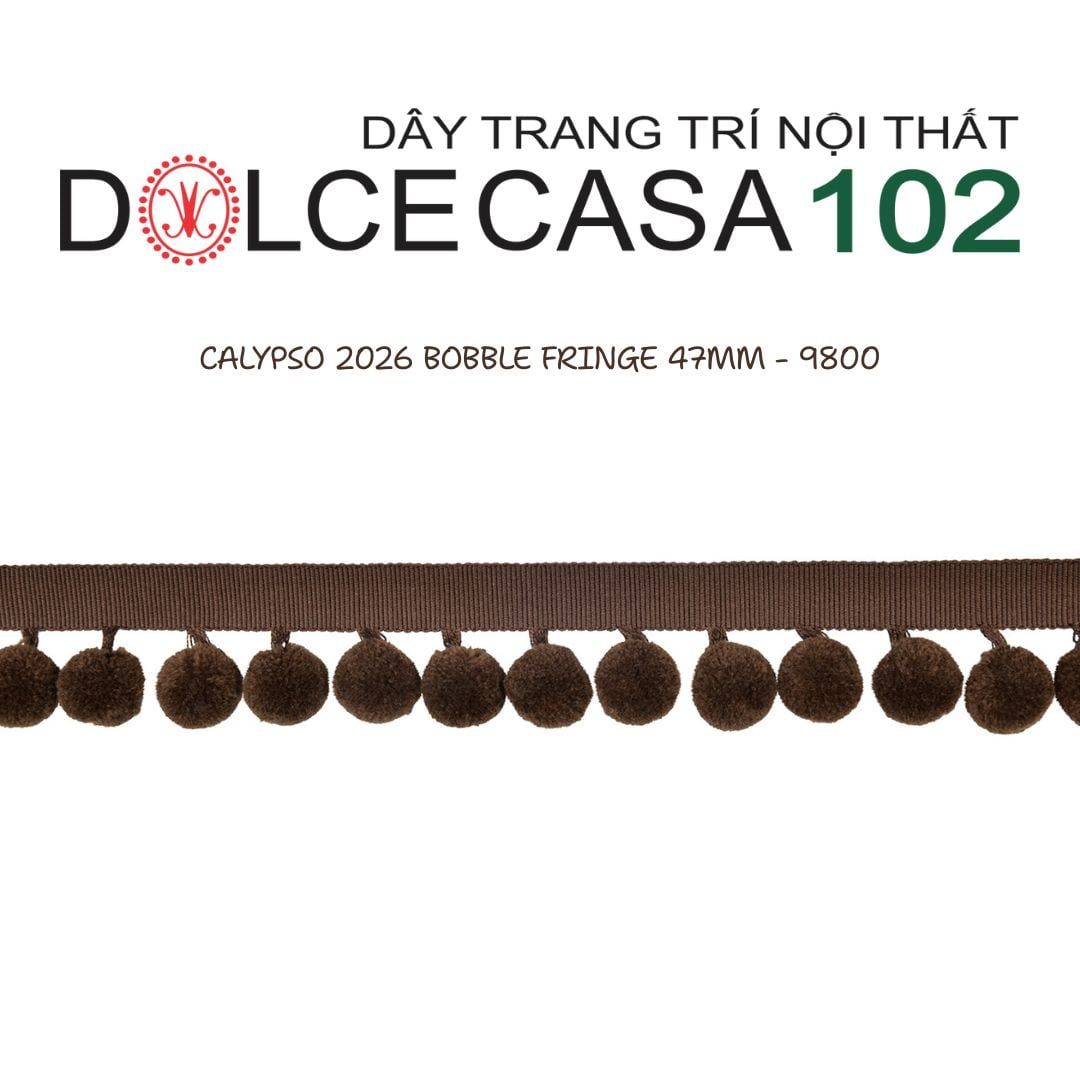  CALYPSO 2026 dây viền trang trí quả cầu đơn sắc có sẵn tại kho nhà SX 